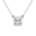 14kt White Gold Classic Bezel Lab Grown Diamond Pendant