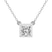 14kt White Gold Classic Bezel Lab Grown Diamond Pendant