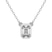 14kt White Gold Classic Bezel Lab Grown Diamond Pendant