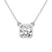 14kt White Gold Classic Bezel Lab Grown Diamond Pendant