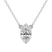 14kt White Gold Classic Bezel Lab Grown Diamond Pendant