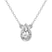 14kt White Gold Classic Bezel Lab Grown Diamond Pendant