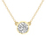 10kt Yellow Gold Classic Bezel Lab Grown Diamond Pendant