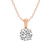 18kt Rose Gold Martina Solitaire Lab Grown Diamond Pendant