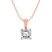 18ct Rose Gold Martina Solitaire Lab Grown Diamond Pendant