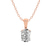 14ct Rose Gold Martina Solitaire Lab Grown Diamond Pendant