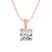 18ct Rose Gold Martina Solitaire Lab Grown Diamond Pendant