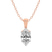 14ct Rose Gold Martina Solitaire Lab Grown Diamond Pendant