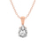 14ct Rose Gold Martina Solitaire Lab Grown Diamond Pendant