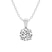 10kt White Gold Martina Solitaire Lab Grown Diamond Pendant