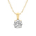 10kt Yellow Gold Martina Solitaire Lab Grown Diamond Pendant