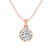 18kt Rose Gold Allure Bezel Lab Grown Diamond Pendant