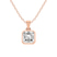 18ct Rose Gold Allure Bezel Lab Grown Diamond Pendant