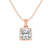 18ct Rose Gold Allure Bezel Lab Grown Diamond Pendant