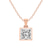 18ct Rose Gold Allure Bezel Lab Grown Diamond Pendant