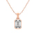 14ct Rose Gold Allure Bezel Lab Grown Diamond Pendant