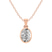 14ct Rose Gold Allure Bezel Lab Grown Diamond Pendant