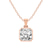 18ct Rose Gold Allure Bezel Lab Grown Diamond Pendant