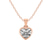 14ct Rose Gold Allure Bezel Lab Grown Diamond Pendant