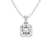 9ct White Gold Allure Bezel Lab Grown Diamond Pendant