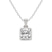18ct White Gold Allure Bezel Lab Grown Diamond Pendant