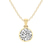 10kt Yellow Gold Allure Bezel Lab Grown Diamond Pendant