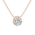 14kt Rose Gold Globe Slider Lab Grown Diamond Pendant