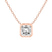 10kt Rose Gold Globe Slider Lab Grown Diamond Pendant