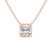 18kt Rose Gold Globe Slider Lab Grown Diamond Pendant