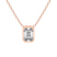 18kt Rose Gold Globe Slider Lab Grown Diamond Pendant
