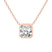 18kt Rose Gold Globe Slider Lab Grown Diamond Pendant