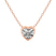 10kt Rose Gold Globe Slider Lab Grown Diamond Pendant
