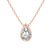 10kt Rose Gold Globe Slider Lab Grown Diamond Pendant