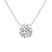 10kt White Gold Globe Slider Lab Grown Diamond Pendant