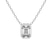 10kt White Gold Globe Slider Lab Grown Diamond Pendant
