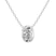 10kt White Gold Globe Slider Lab Grown Diamond Pendant