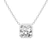10kt White Gold Globe Slider Lab Grown Diamond Pendant