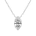 10kt White Gold Globe Slider Lab Grown Diamond Pendant
