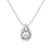 10kt White Gold Globe Slider Lab Grown Diamond Pendant