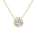 10kt Yellow Gold Globe Slider Lab Grown Diamond Pendant