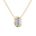 14kt Yellow Gold Globe Slider Lab Grown Diamond Pendant