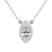 18kt White Gold Flaire Halo Lab Grown Diamond Pendant