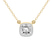 18kt Yellow Gold Flaire Halo Lab Grown Diamond Pendant