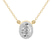18kt Yellow Gold Flaire Halo Lab Grown Diamond Pendant