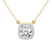 18kt Yellow Gold Flaire Halo Lab Grown Diamond Pendant