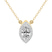 14kt Yellow Gold Flaire Halo Lab Grown Diamond Pendant