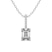 Platinum Lucida Four Prong Lab Grown Diamond Pendant