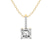 10kt Yellow Gold Lucida Four Prong Lab Grown Diamond Pendant