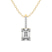 10kt Yellow Gold Lucida Four Prong Lab Grown Diamond Pendant