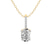 10kt Yellow Gold Lucida Four Prong Lab Grown Diamond Pendant